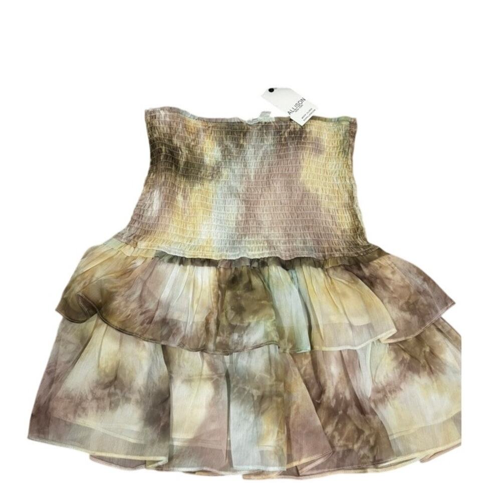 Allison New York Elegant Multicolor Tiered Skirt NWT